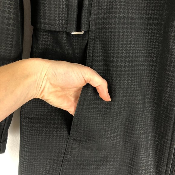 Free Tech Women's Size Medium Rich Black Print Jacket Hood Full Zip Long Sleeves - Picture 8 of 13